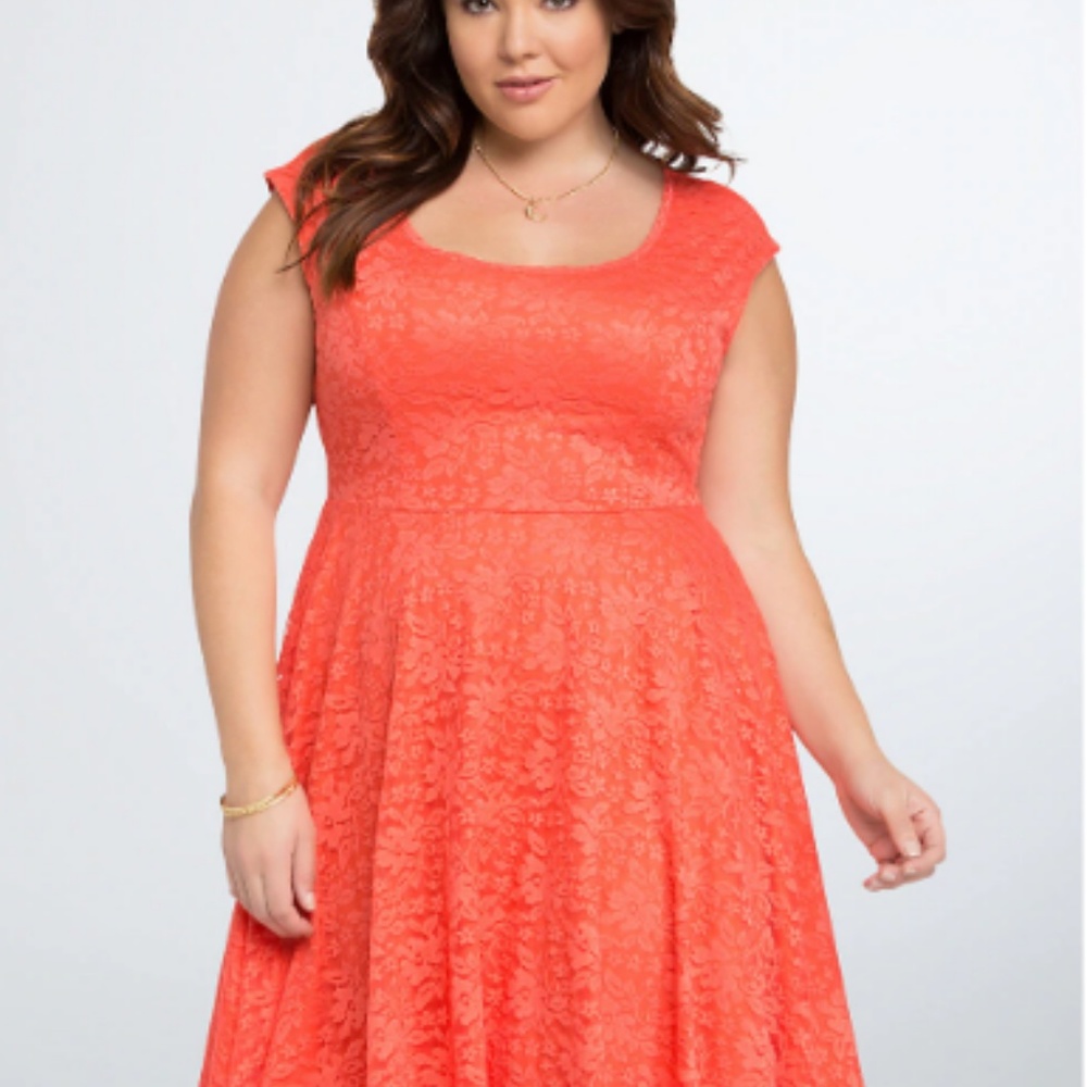 Torrid size 3 pink lacy dress